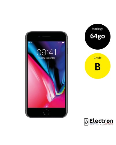 iPhone 8 Plus Space Gray 64 GO Grade B reconditionné