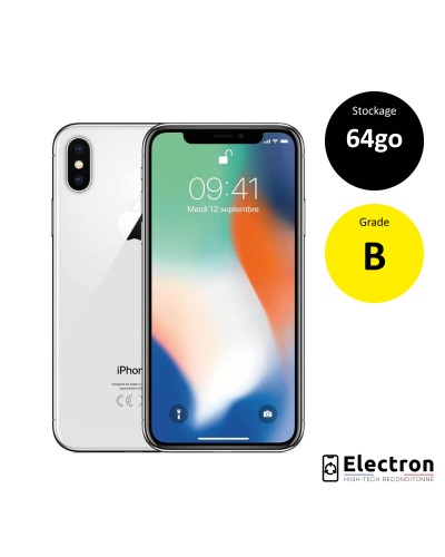 iPhone XS  64GB Silver Grade B reconditionné