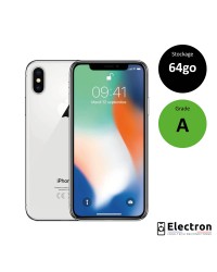 iPhone X silver 64 GO Grade A reconditionné