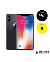 iPhone X Space Gray 64 GO Grade B reconditionné